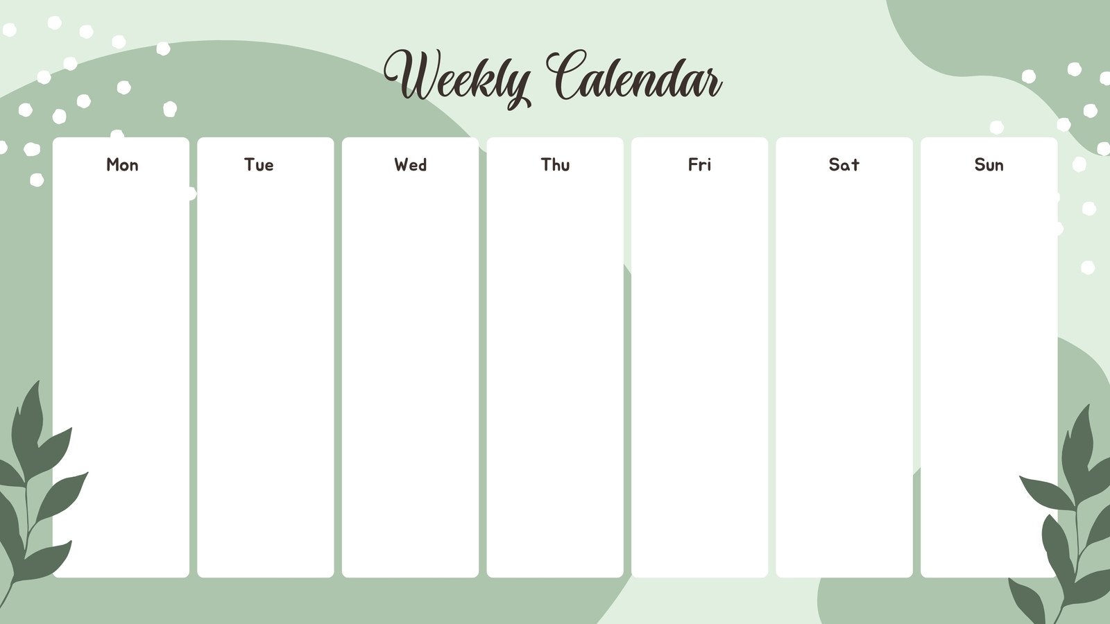 Free Printable Customizable Weekly Calendar Templates Canva