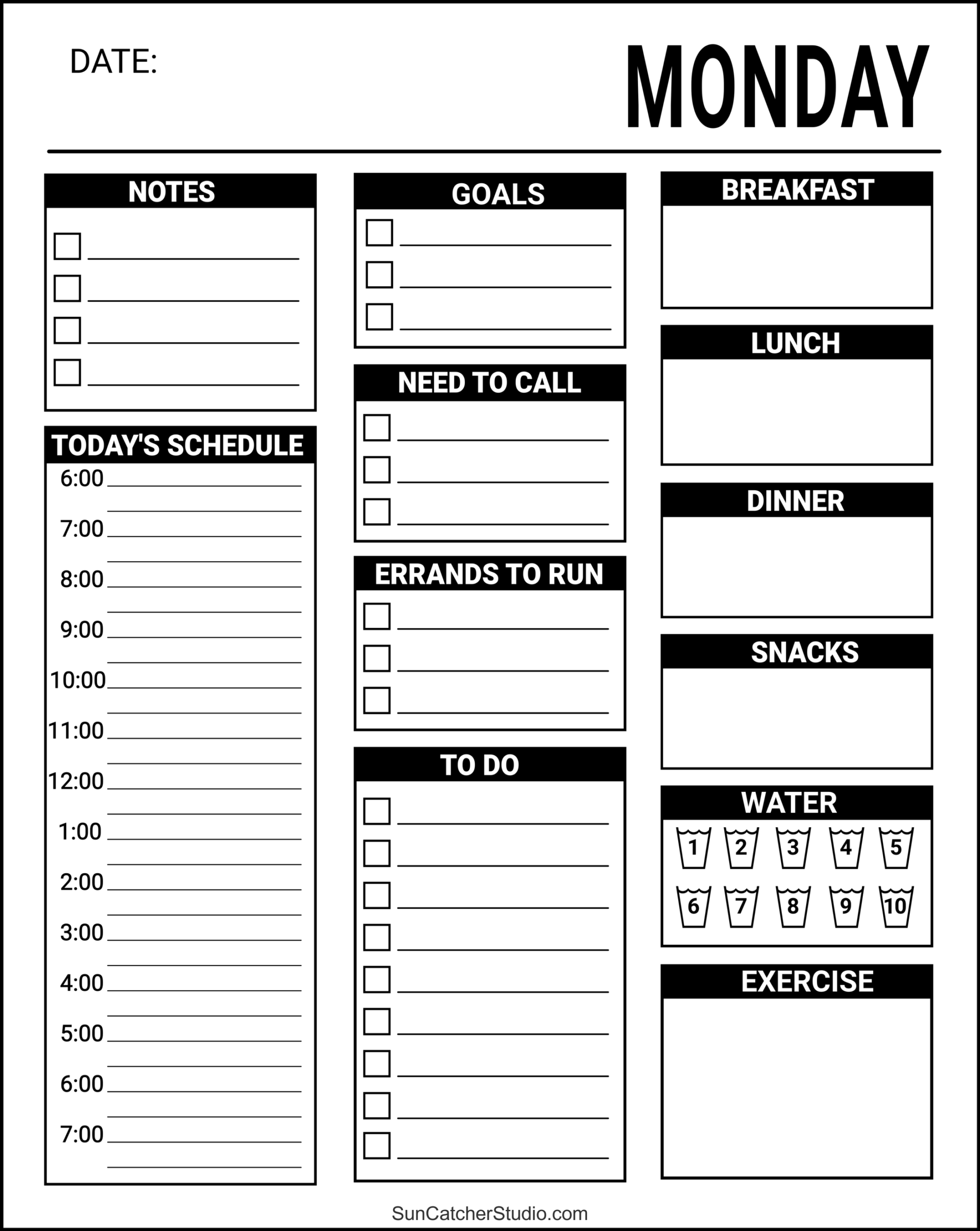Free Printable Daily Planner Templates PDF Format Free Printables Lettering SVG Files Tools Apps Free Printable Daily Planner Templates PDF Format Free Printables Lettering SVG Files Tools Apps
