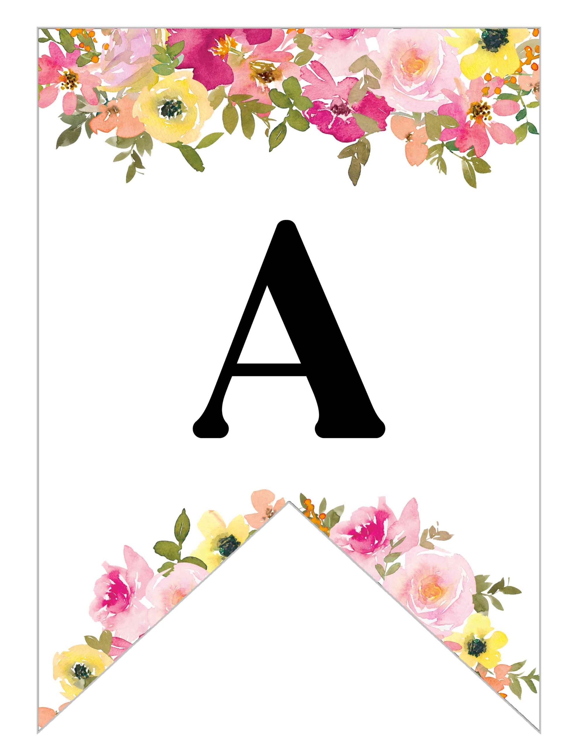 Free Printable Alphabet Banner