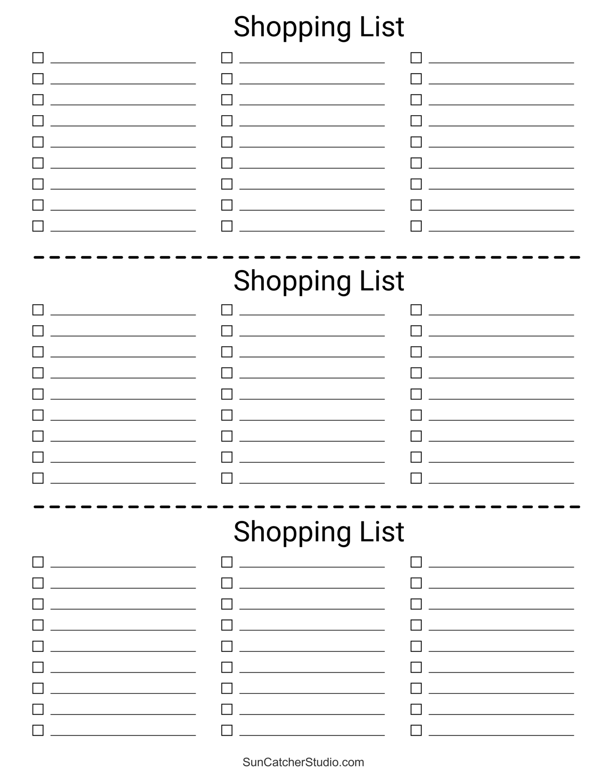 Free Printable Grocery List Templates PDF Shopping Lists Free Printables Lettering SVG Files Tools Apps