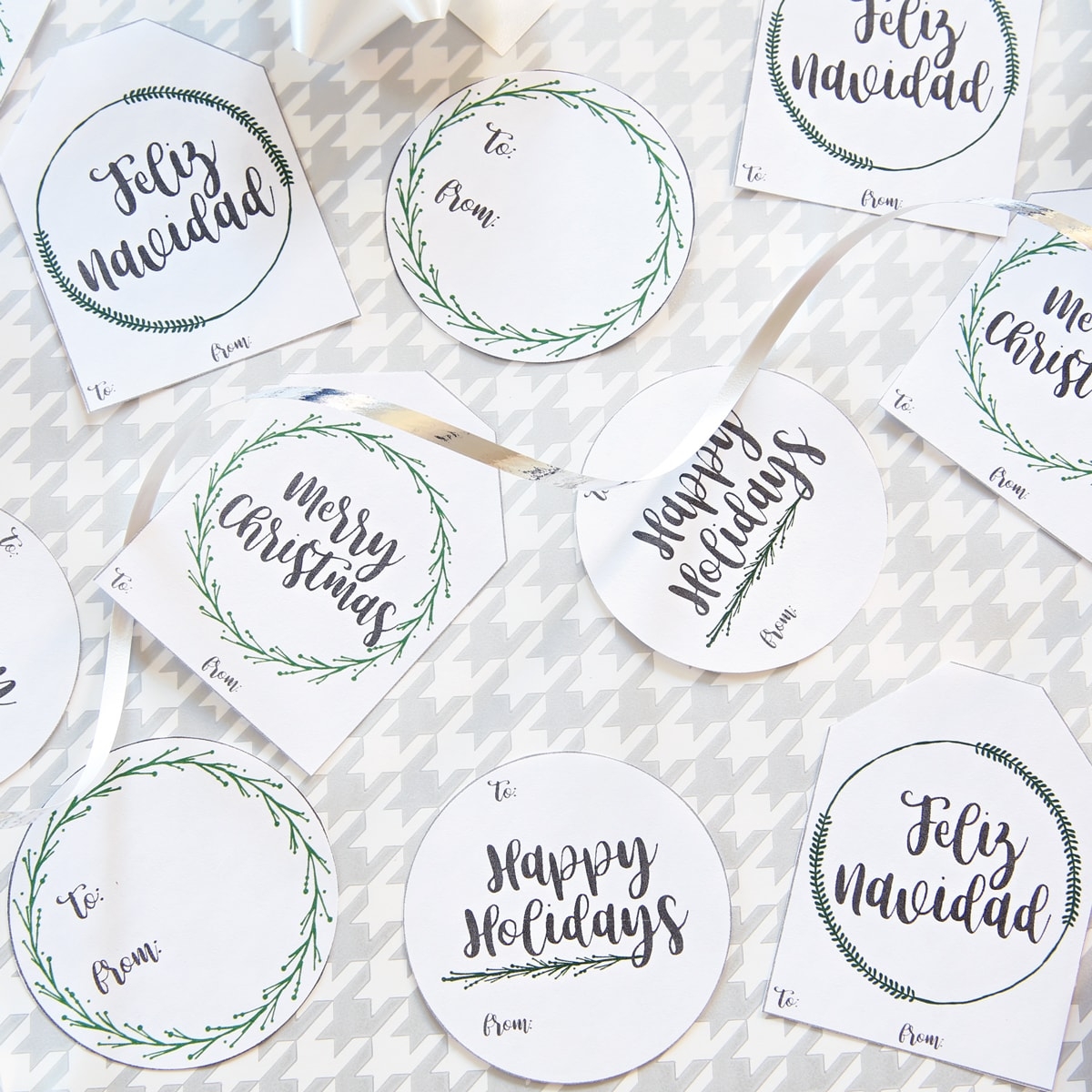 Free Printable Holiday Gift Tags Abby Organizes