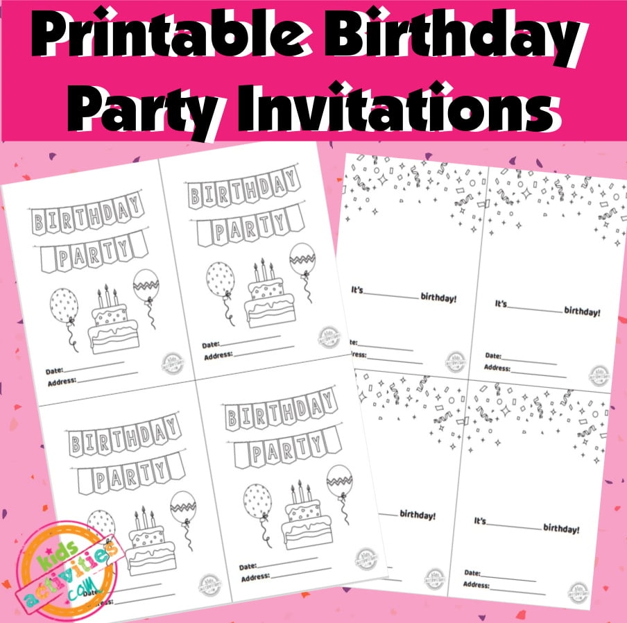 invitation templates free printable birthday