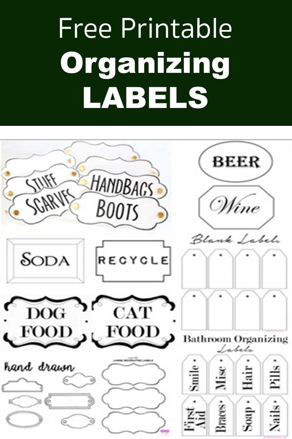 Free Printable Labels To Organize Your Stuff In My Own Style Worksheets Library