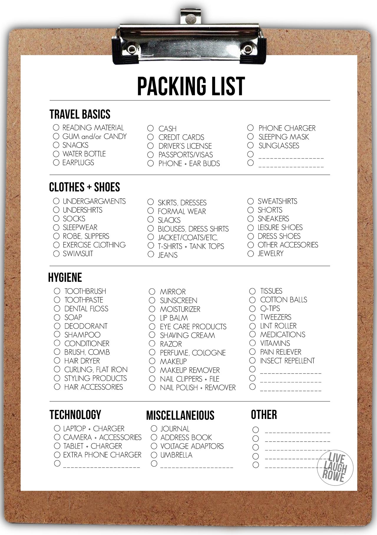 printable packing list for travel printable packing list for travel