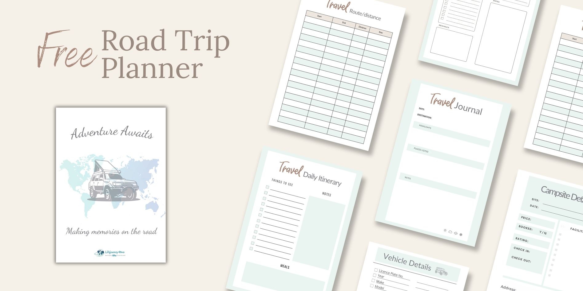 free printable trip planner free printable trip planner