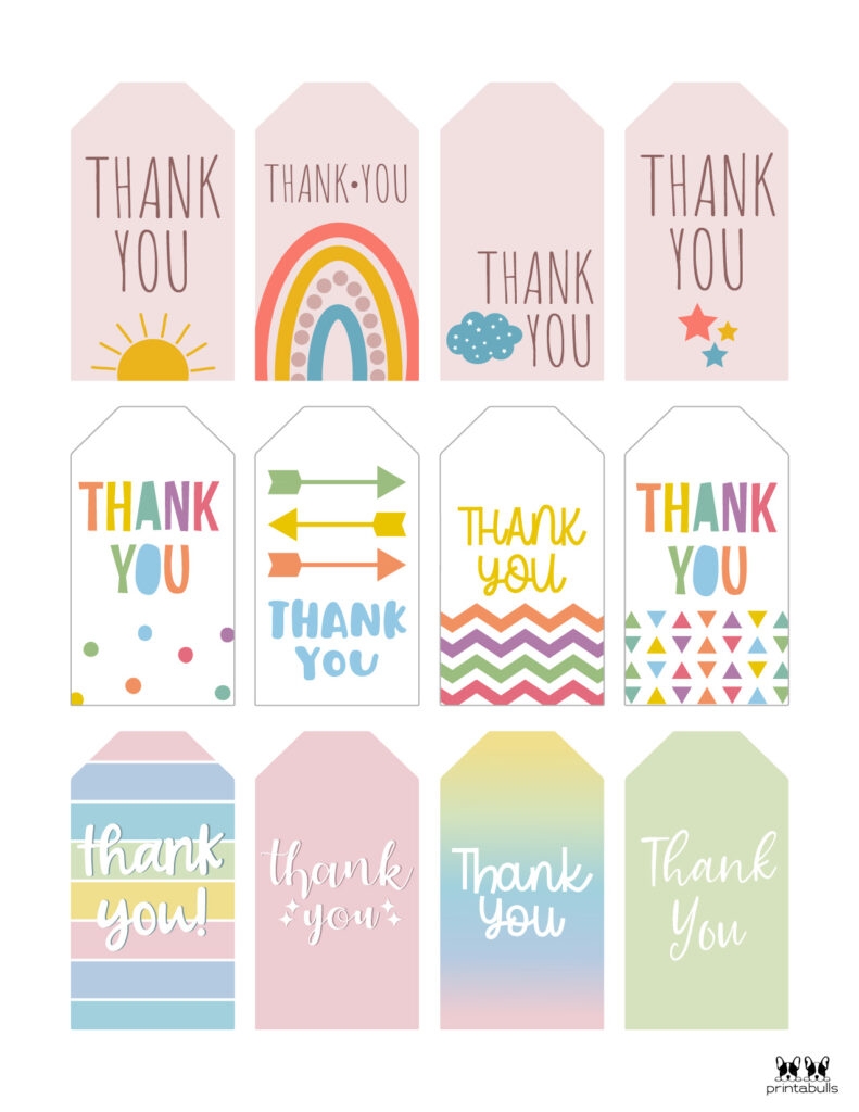 free printable thank you tags free printable thank you tags