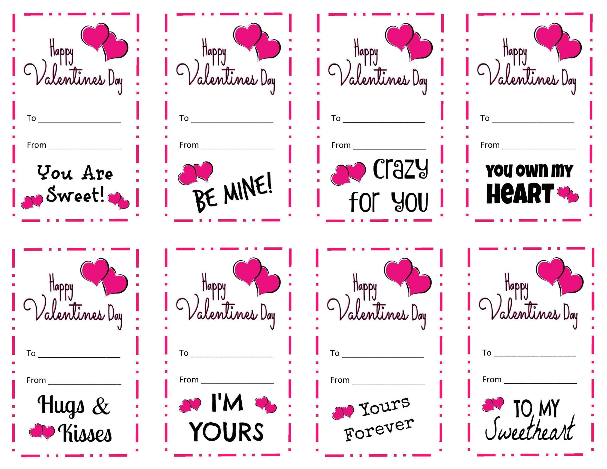 Free Printable Valentine Template
