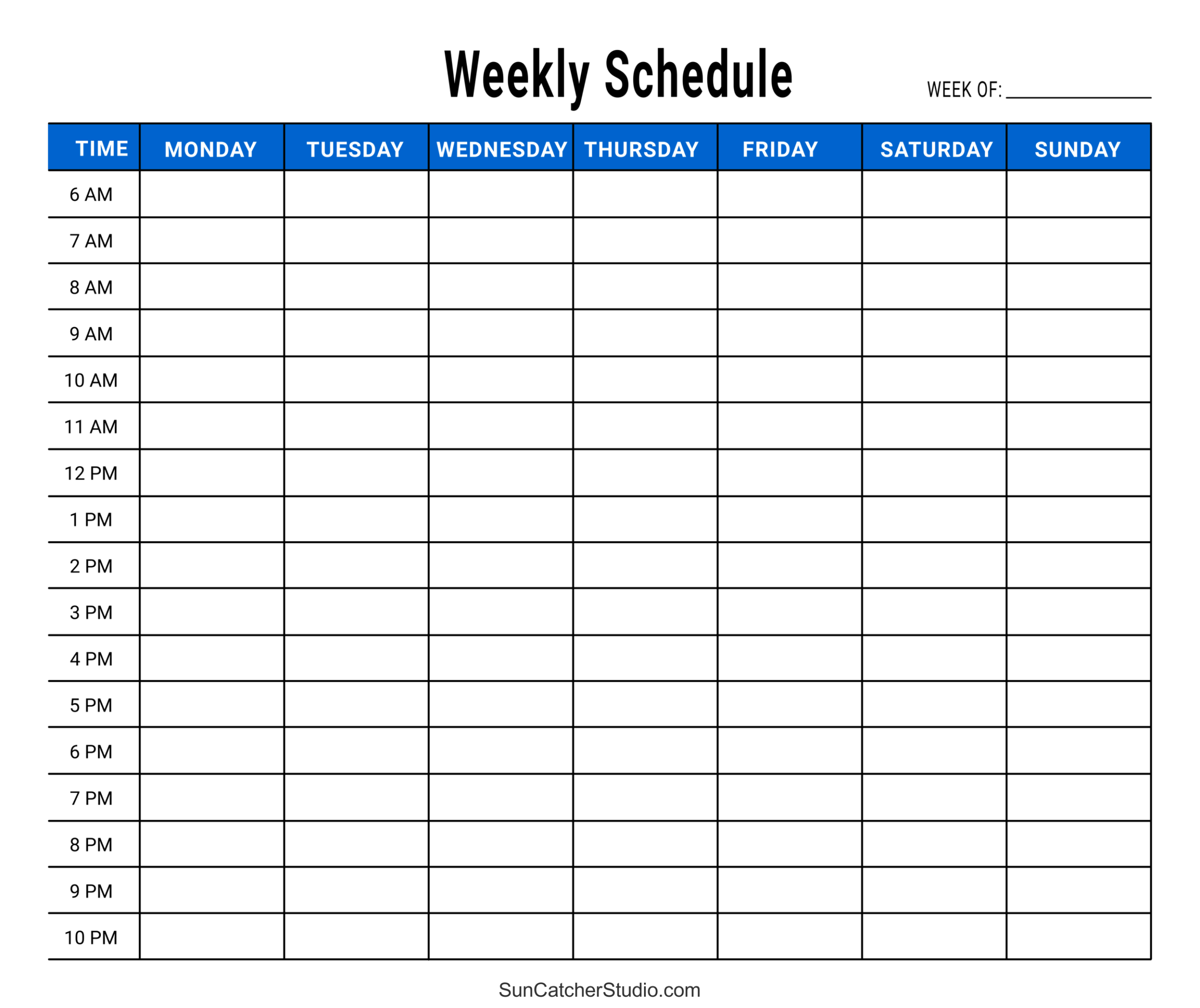 Free Printable Weekly Planner Templates PDF Free Printables Lettering SVG Files Tools Apps