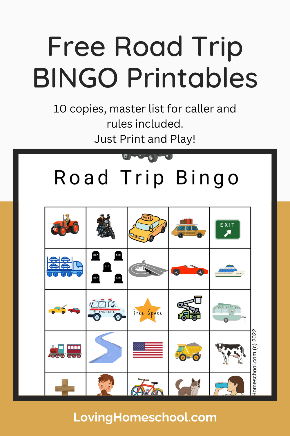 free road trip printables