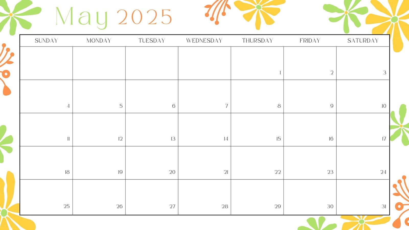 Free To Edit And Print May 2026 Calendar Templates Canva