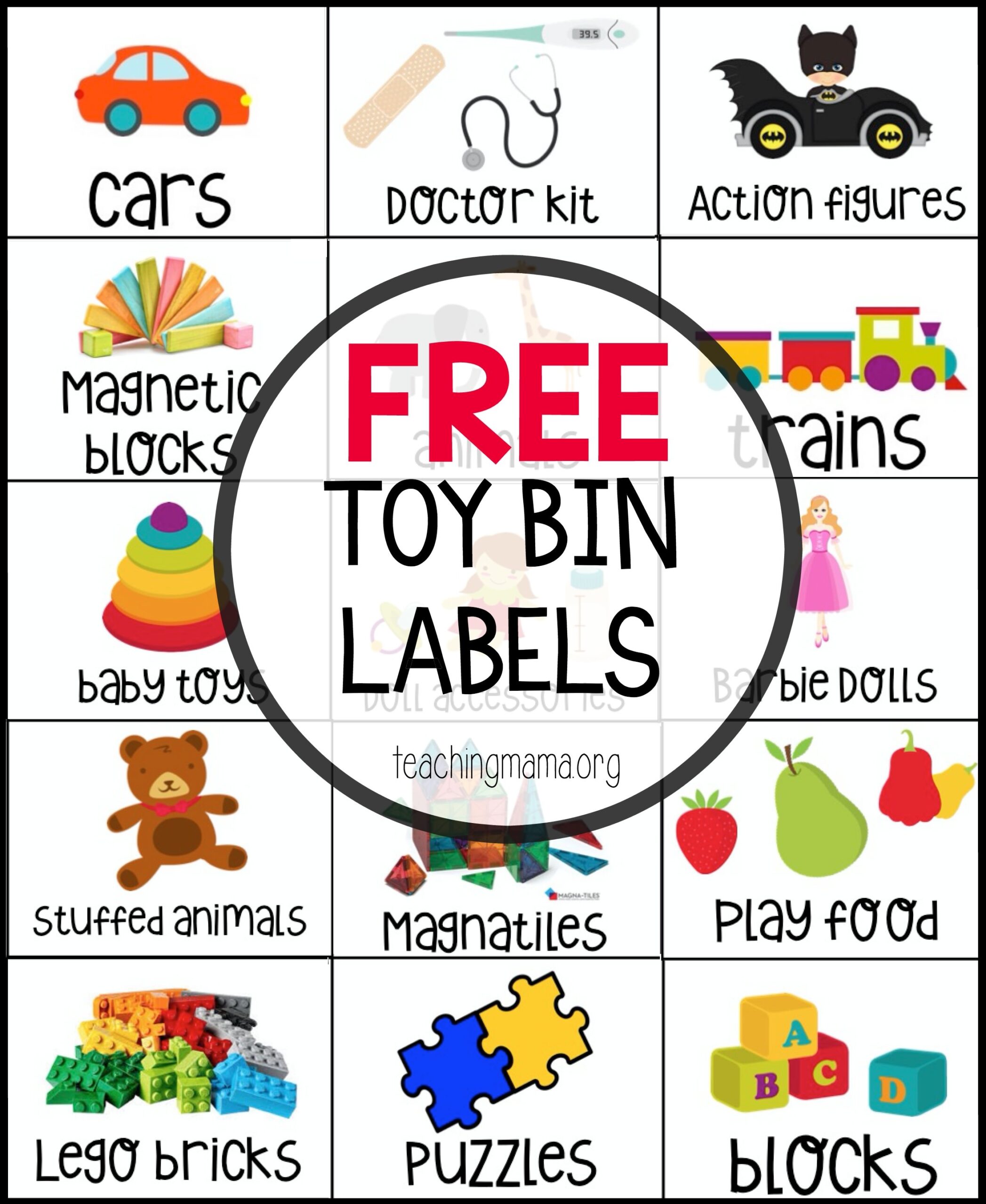free printable labels for storage bins