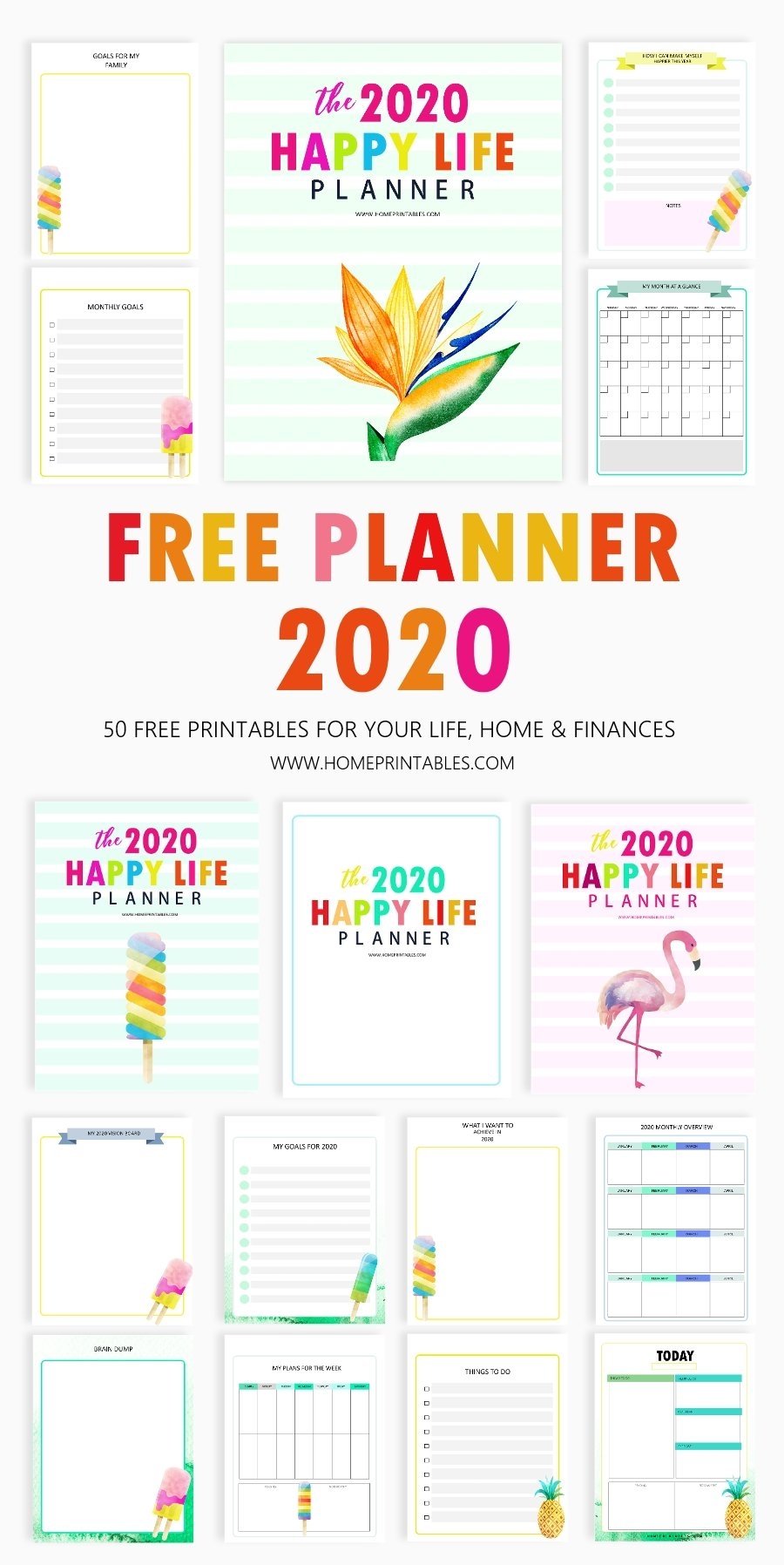 Happy Life Planner The BEST Free Printable 2020 Planner In PDF Happy Life Planner The BEST Free Printable 2020 Planner In PDF