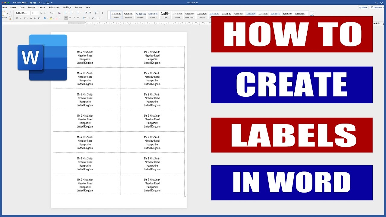 How To Make Labels In Word Microsoft Word Tutorial YouTube How To Make Labels In Word Microsoft Word Tutorial YouTube