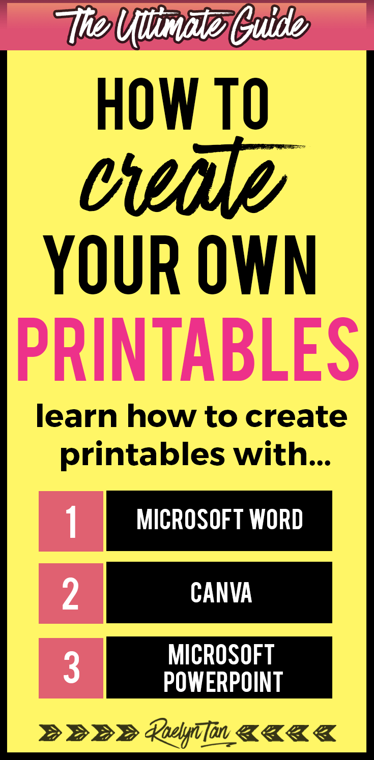 How To Create A Printable