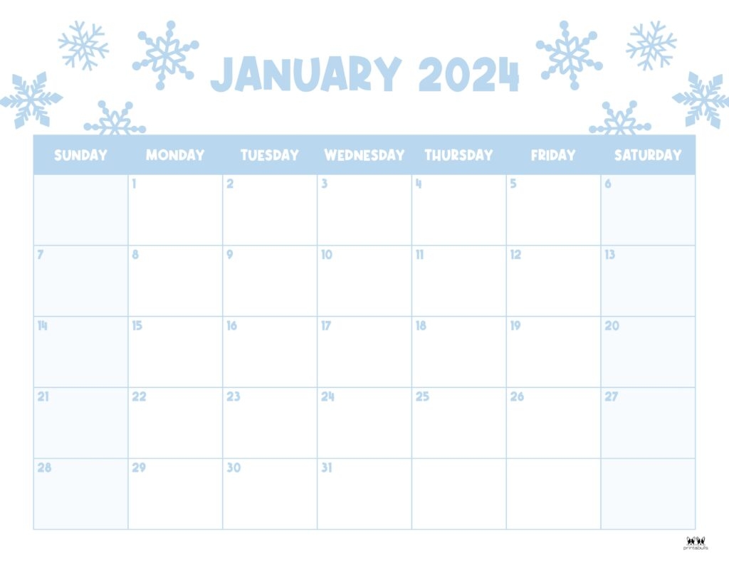 January 2024 Calendars 50 FREE Printables Printabulls January 2024 Calendars 50 FREE Printables Printabulls