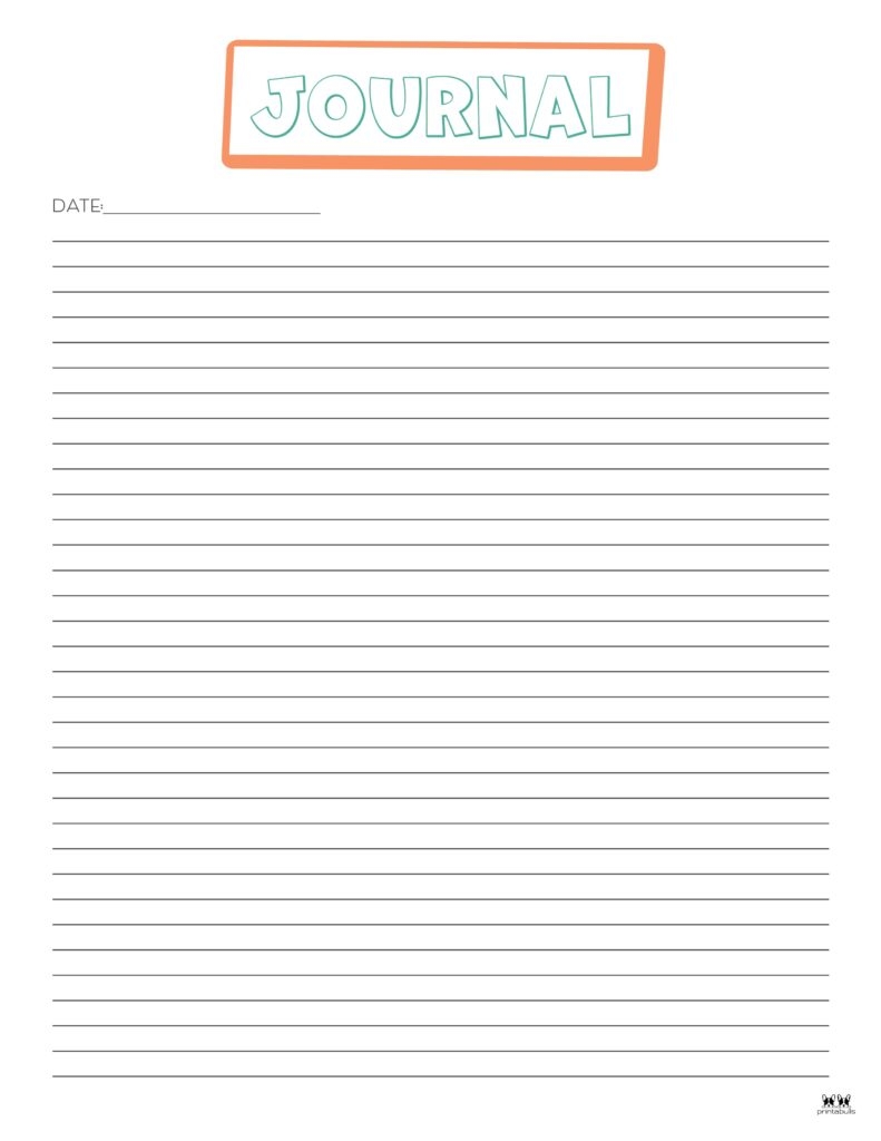 Journal Templates Pages 25 FREE Printables Printabulls