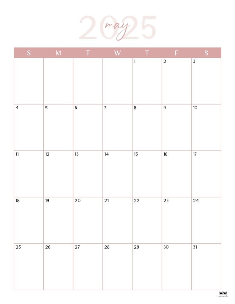 May 2025 Calendars 107 FREE Printables Printabulls May 2025 Calendars 107 FREE Printables Printabulls