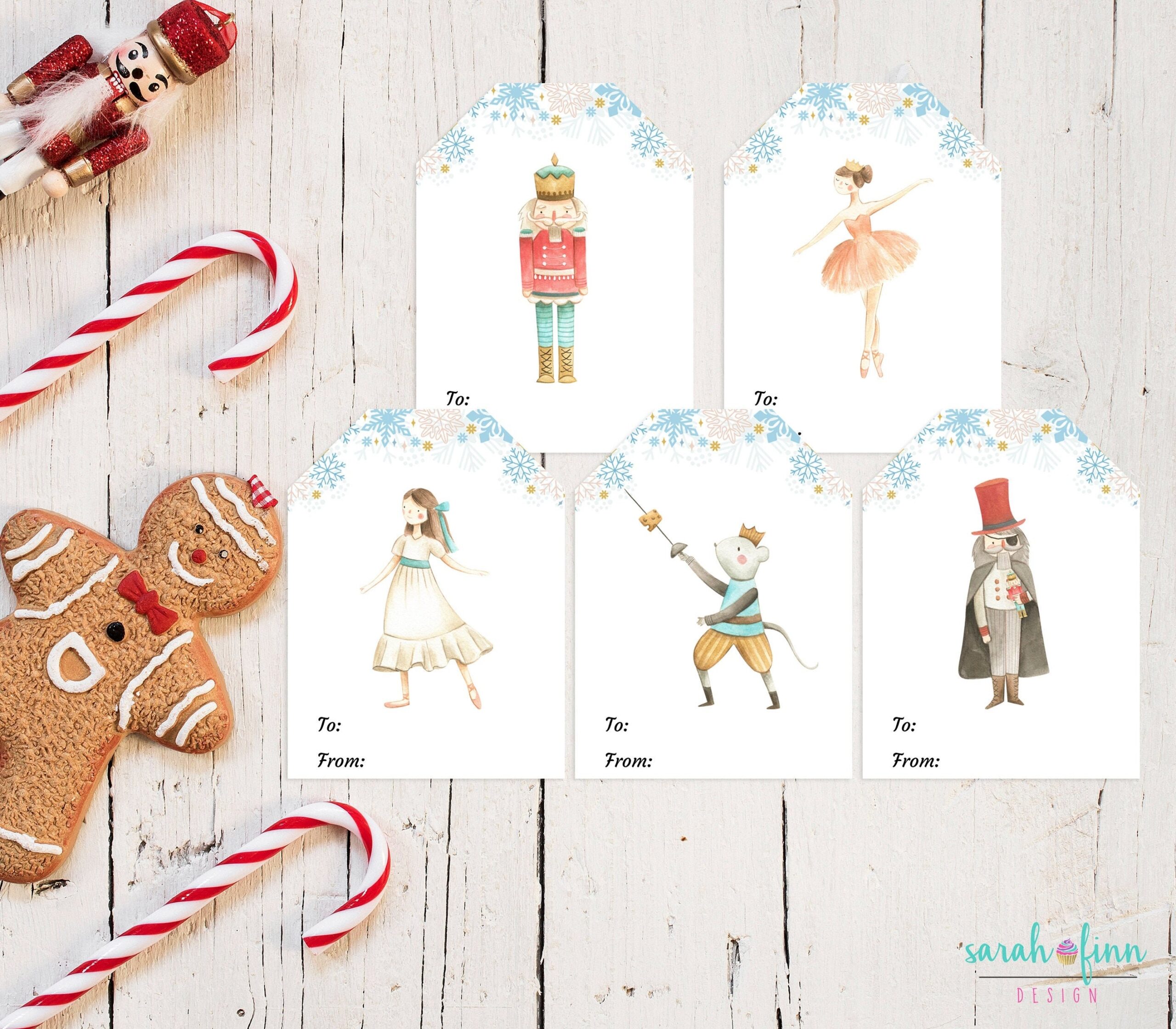 nutcracker gift tags printable nutcracker gift tags printable