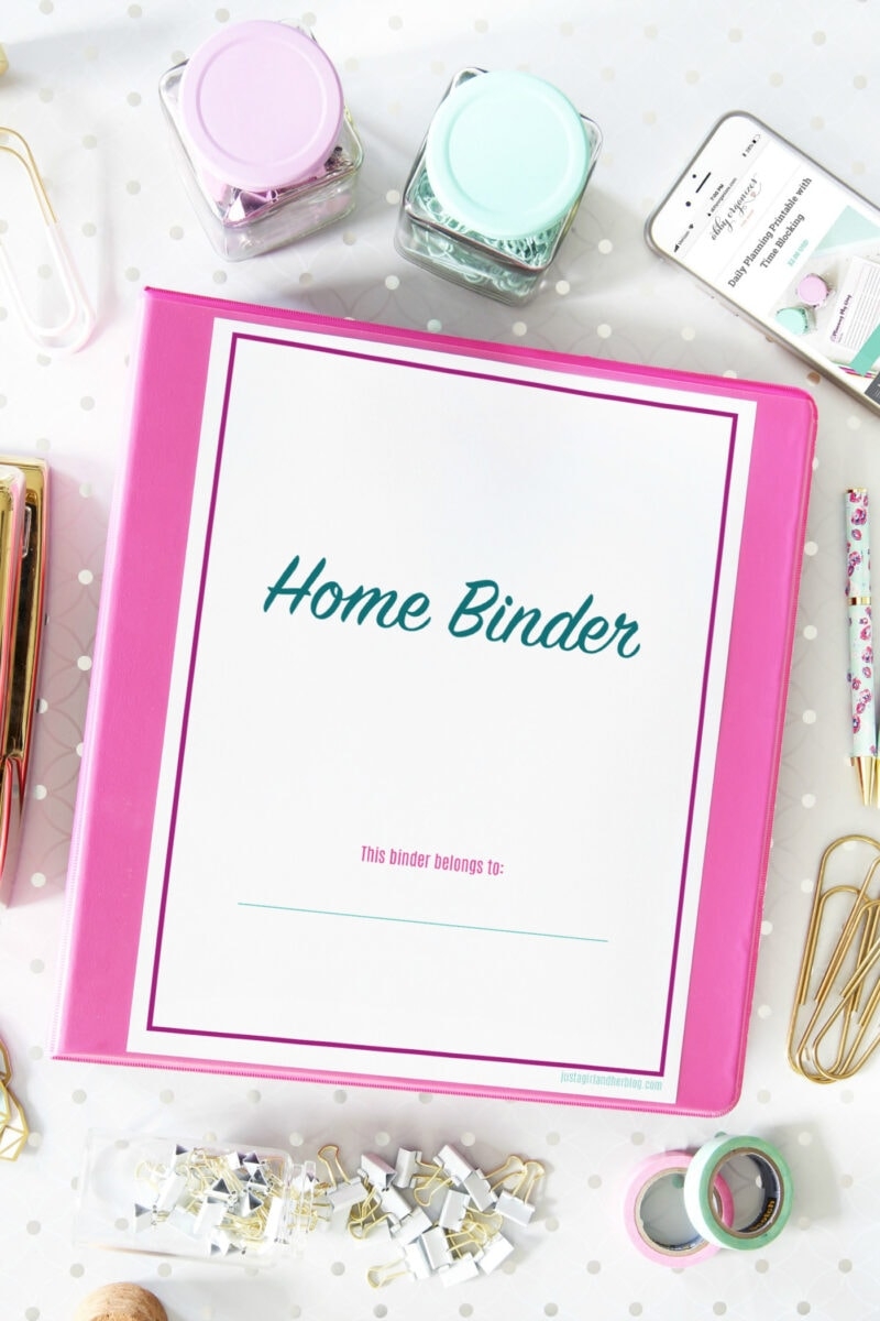 Organized Home Binder With Free Printables Abby Organizes Organized Home Binder With Free Printables Abby Organizes