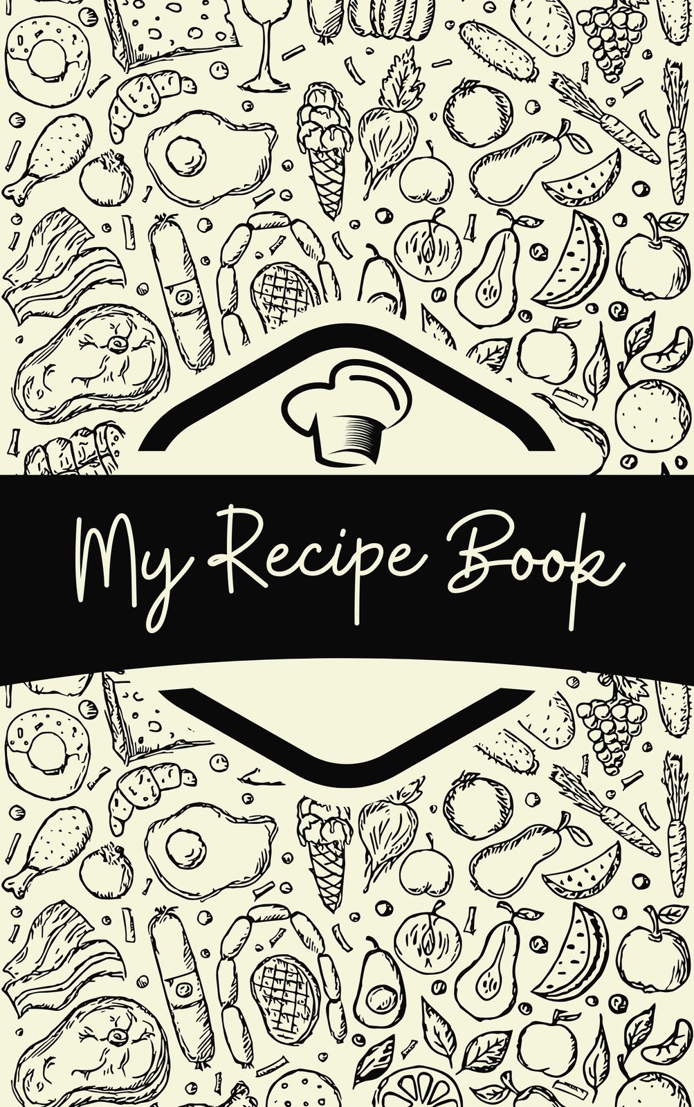 Page 3 Free Printable Customizable Recipe Book Cover Templates Canva