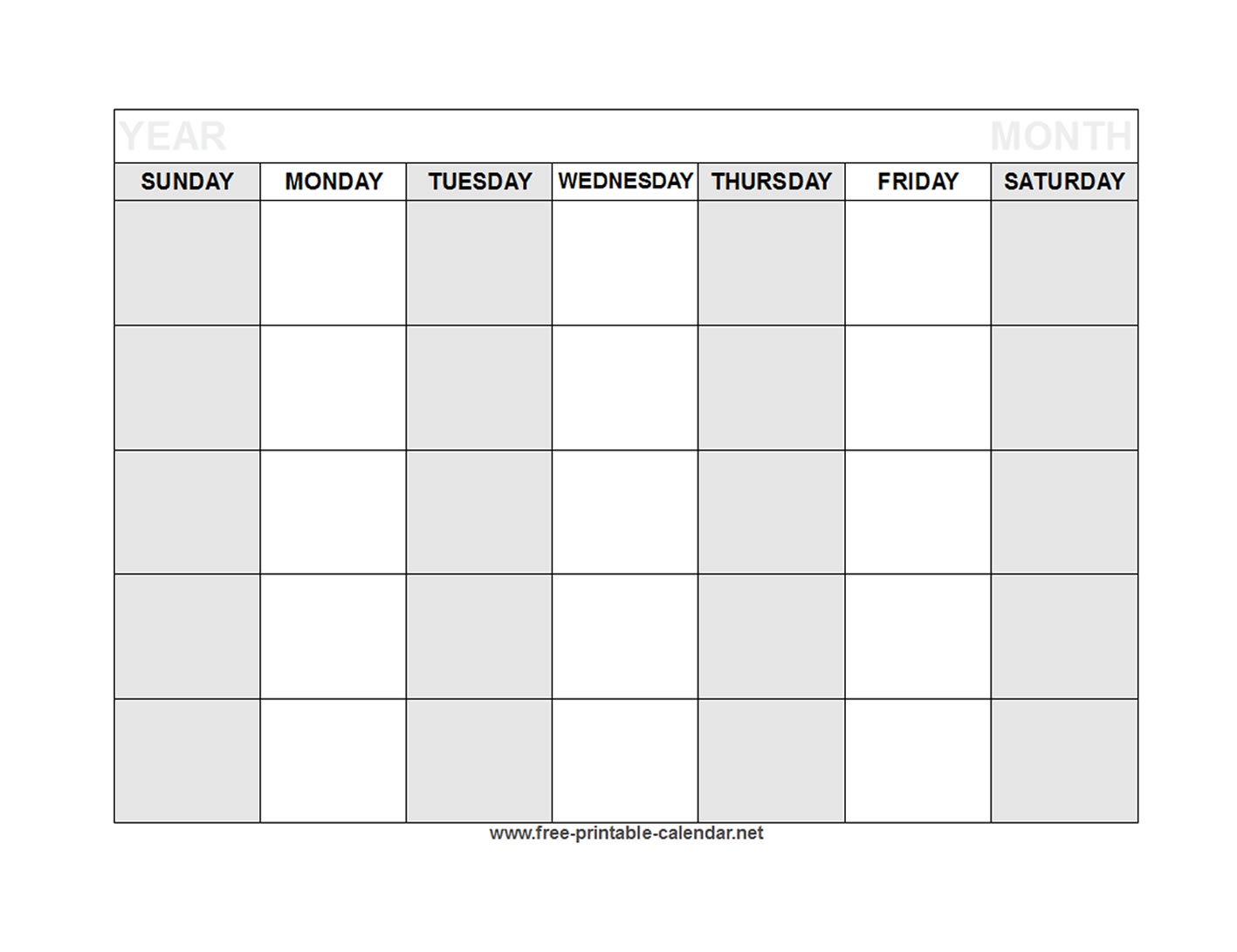 full page free printable blank calendar full page free printable blank calendar