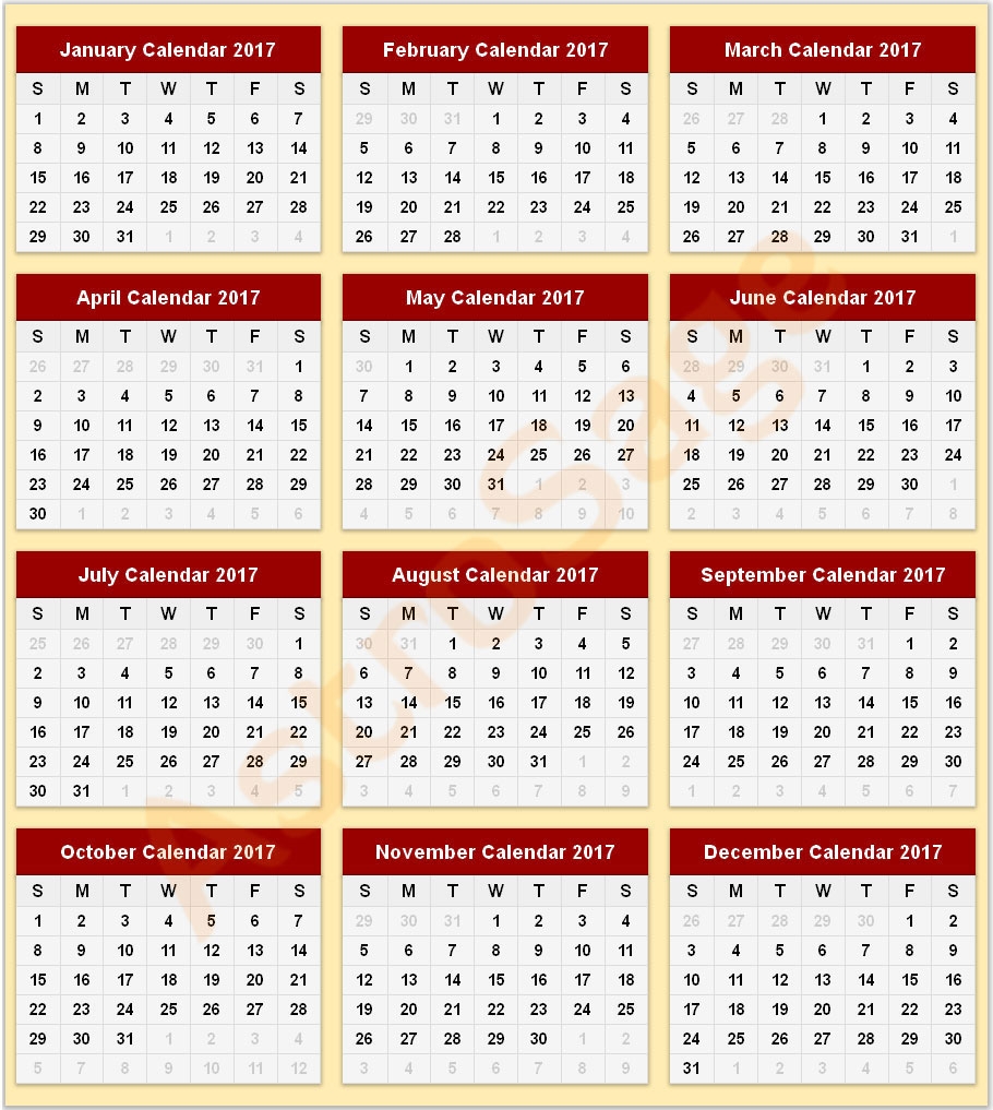 Printable Calendar 2017 2017 Printable Calendar Printable Calendar 2017 2017 Printable Calendar