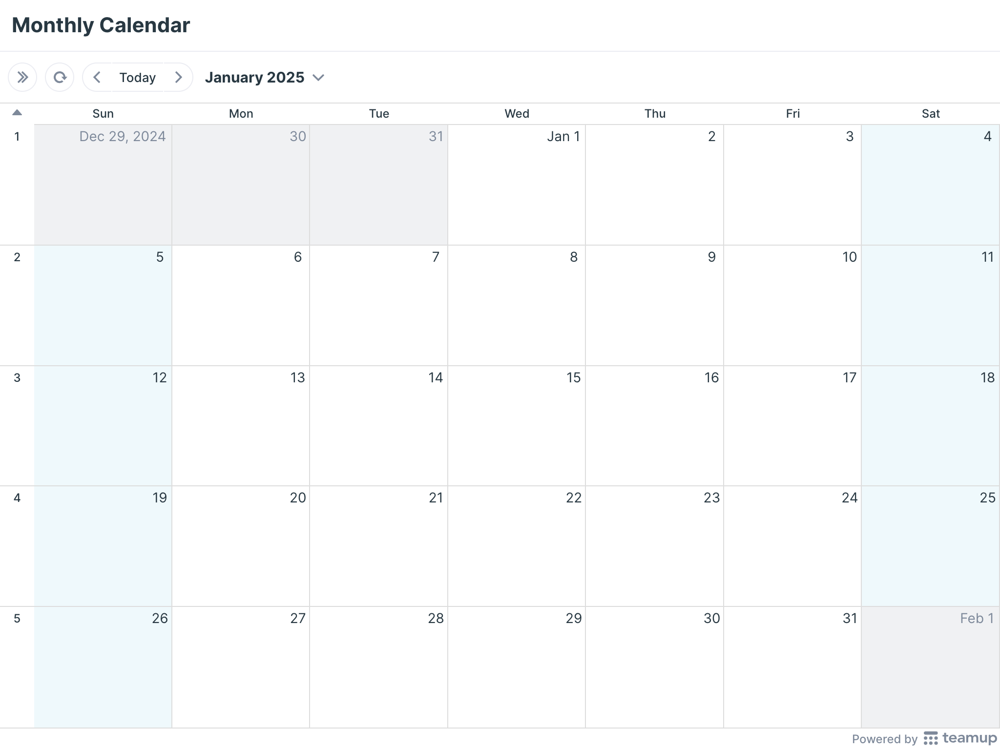 Printable Calendars Teamup