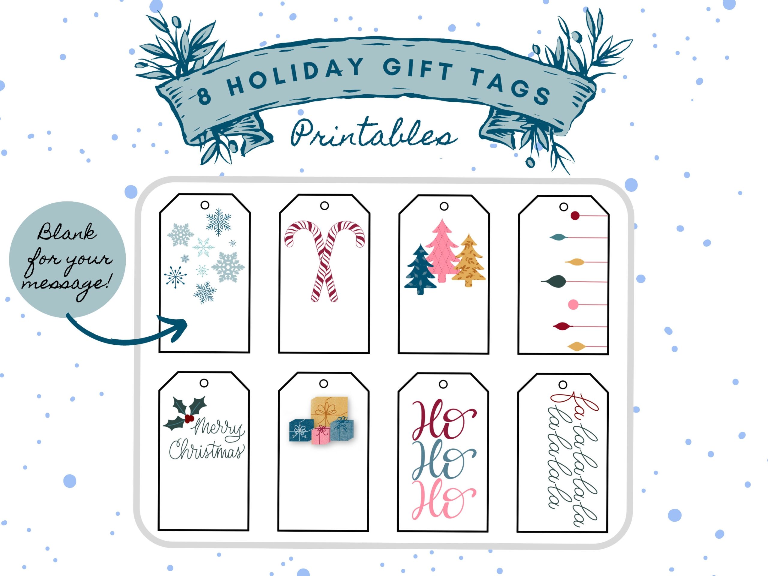 holiday gift tags printable