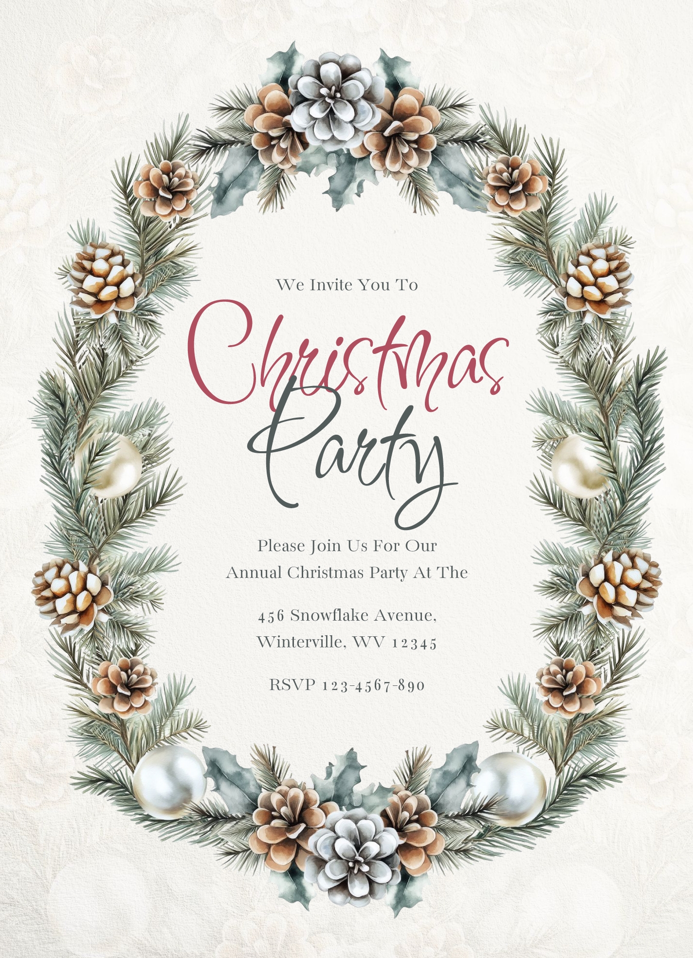 Printable Christmas Invitation Free Google Docs Template Gdoc io Printable Christmas Invitation Free Google Docs Template Gdoc io