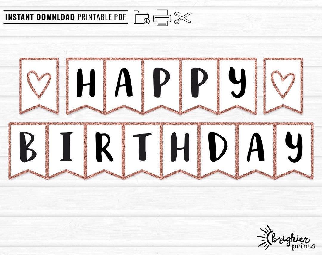free birthday printable banner