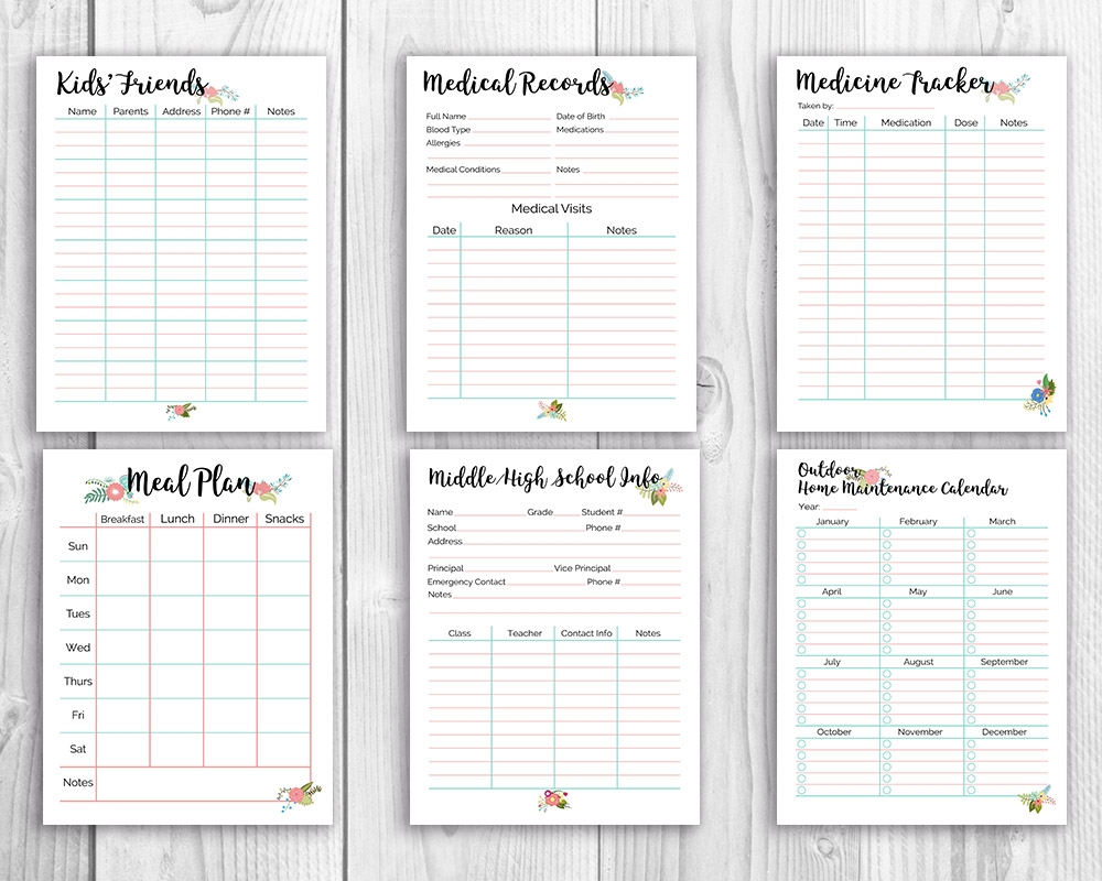 Printable Home Management Binder Floral A Cultivated Nest Printable Home Management Binder Floral A Cultivated Nest