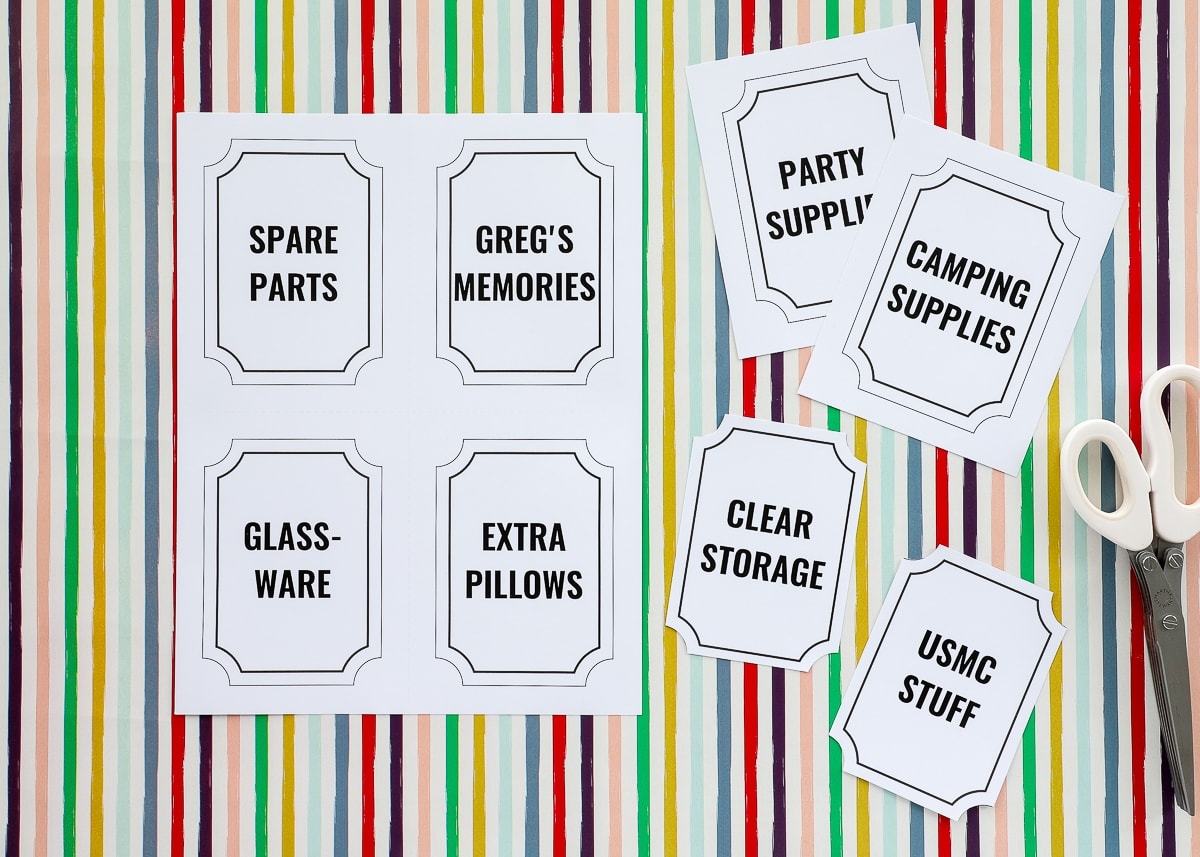 Printable Labels In EVERY Size The Homes I Have Made