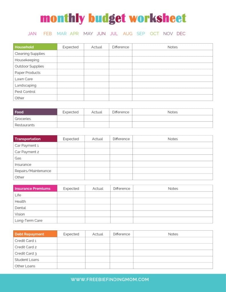 free printable blank budget worksheet free printable blank budget worksheet