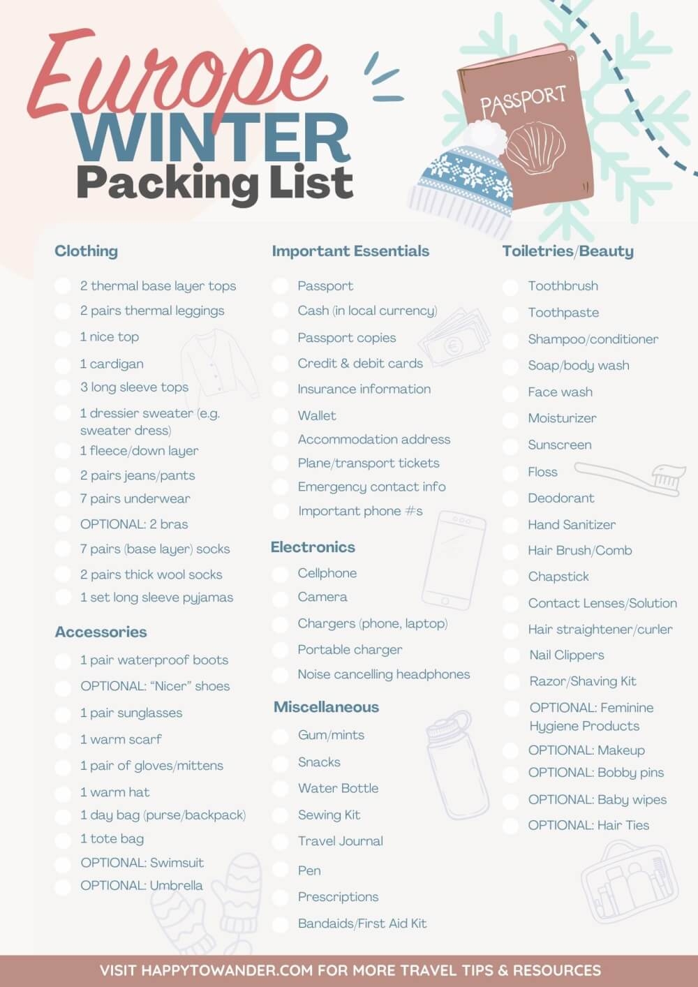 Printable Packing European Travel Packing List Best Winter Backpacking Packing List Best Sale Printable Packing European Travel Packing List Best Winter Backpacking Packing List Best Sale