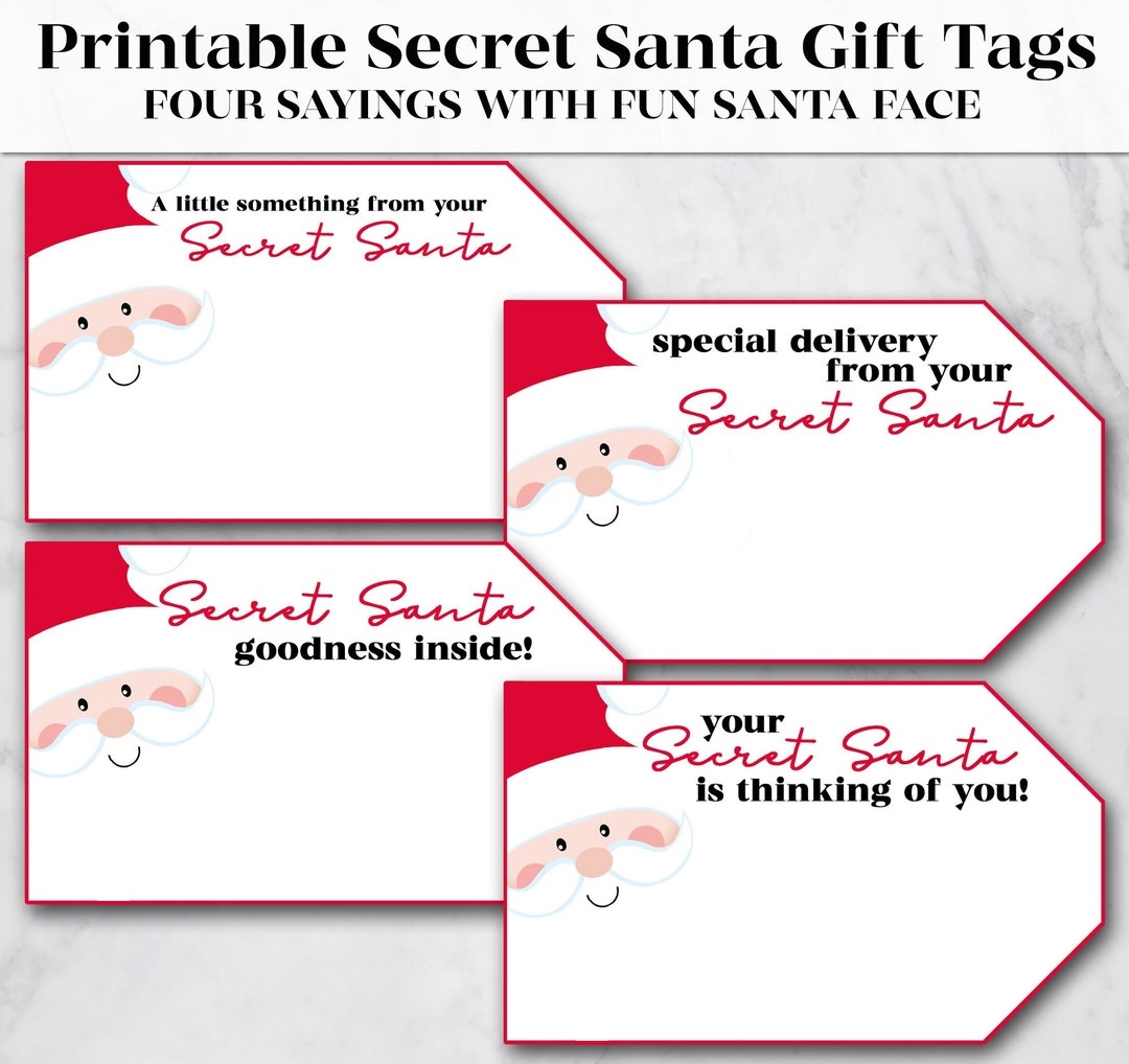 Printable Secret Santa Christmas Gift Tags Printable Gift Tags Holiday Gift Tags Christmas Printable Digital Download Printables Etsy Printable Secret Santa Christmas Gift Tags Printable Gift Tags Holiday Gift Tags Christmas Printable Digital Download Printables Etsy