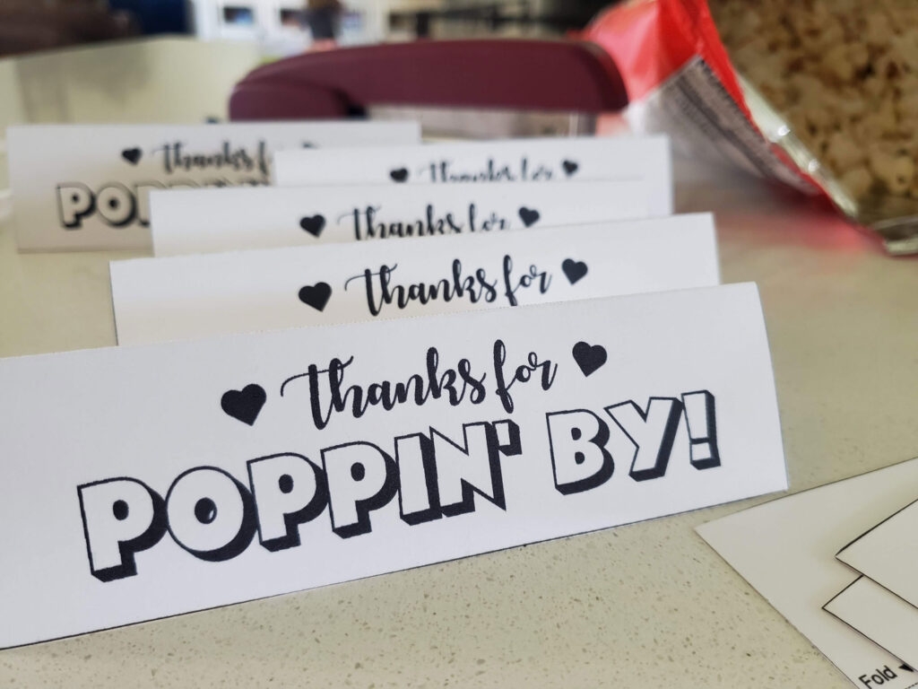 thanks for popping in free printable