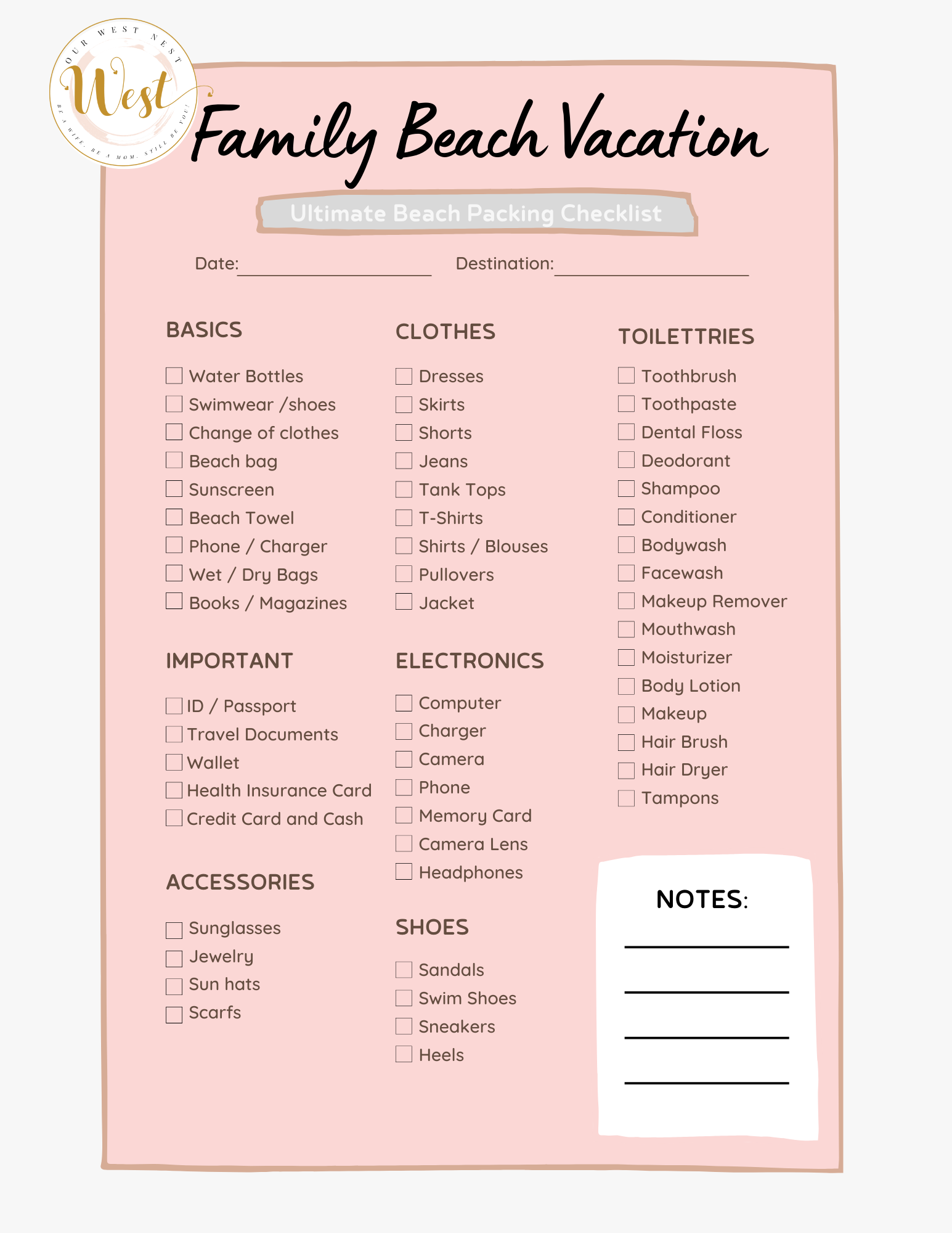 The Ultimate Beach Packing List For Families Essentials Tips And Tricks Our West Nest The Ultimate Beach Packing List For Families Essentials Tips And Tricks Our West Nest