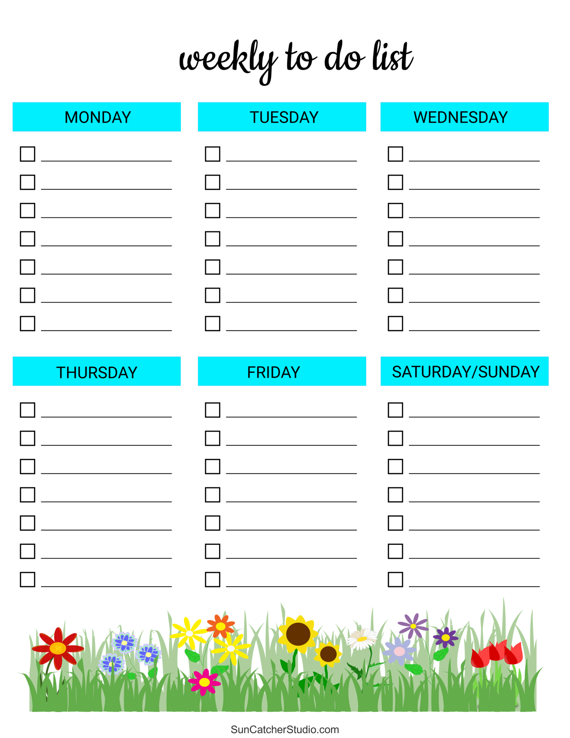 To Do List Free Printable PDF Templates Things To Do Free Printables Lettering SVG Files Tools Apps