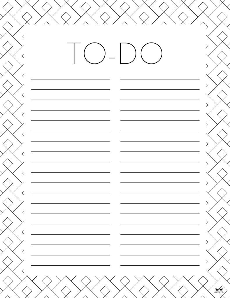 free printable to do list