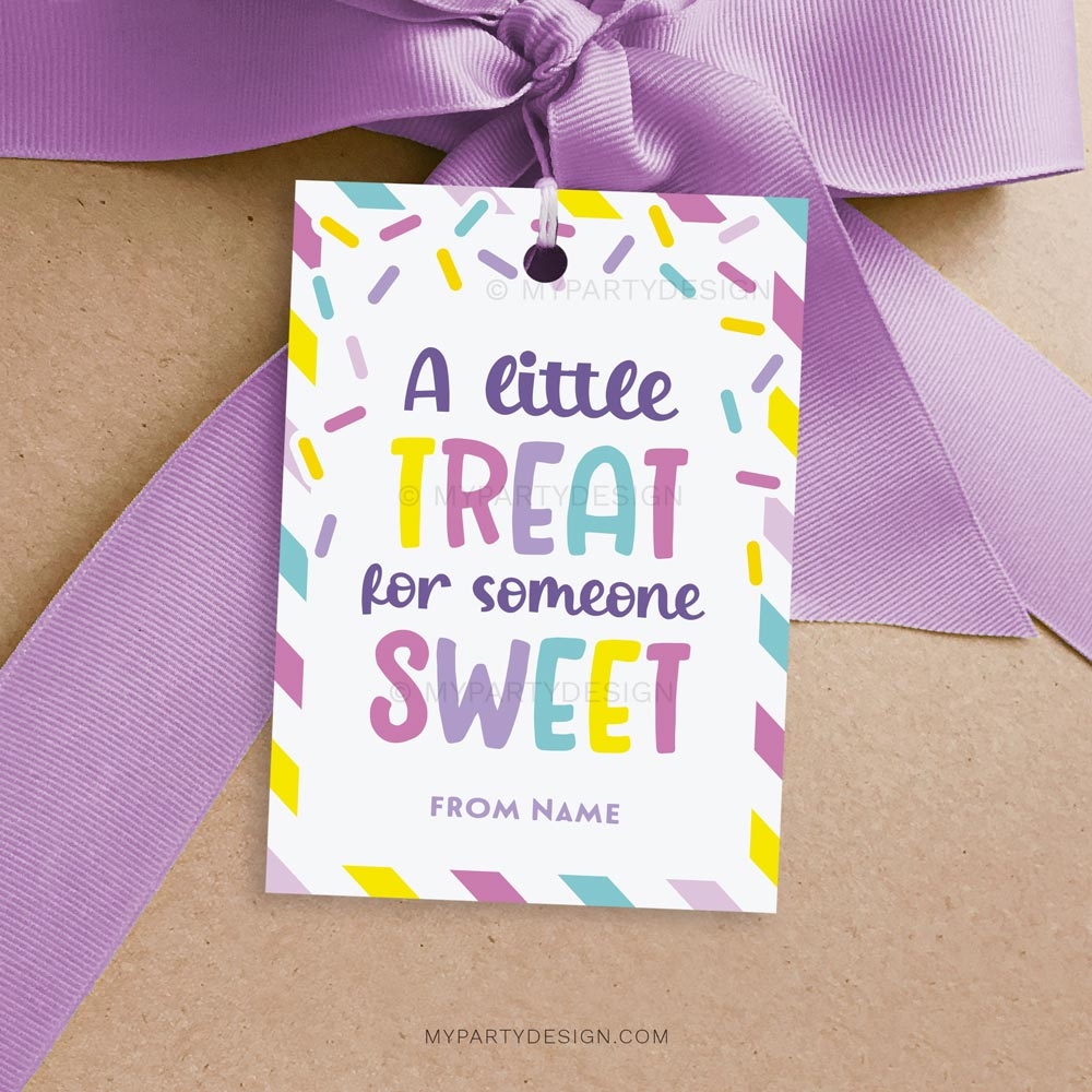 Treat For Someone Sweet Tag Printable PDF My Party Design Treat For Someone Sweet Tag Printable PDF My Party Design