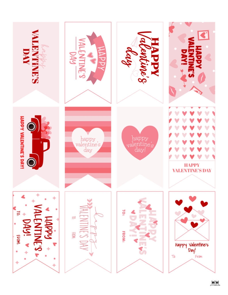 Customizable Free Printable Printable Valentine Tags