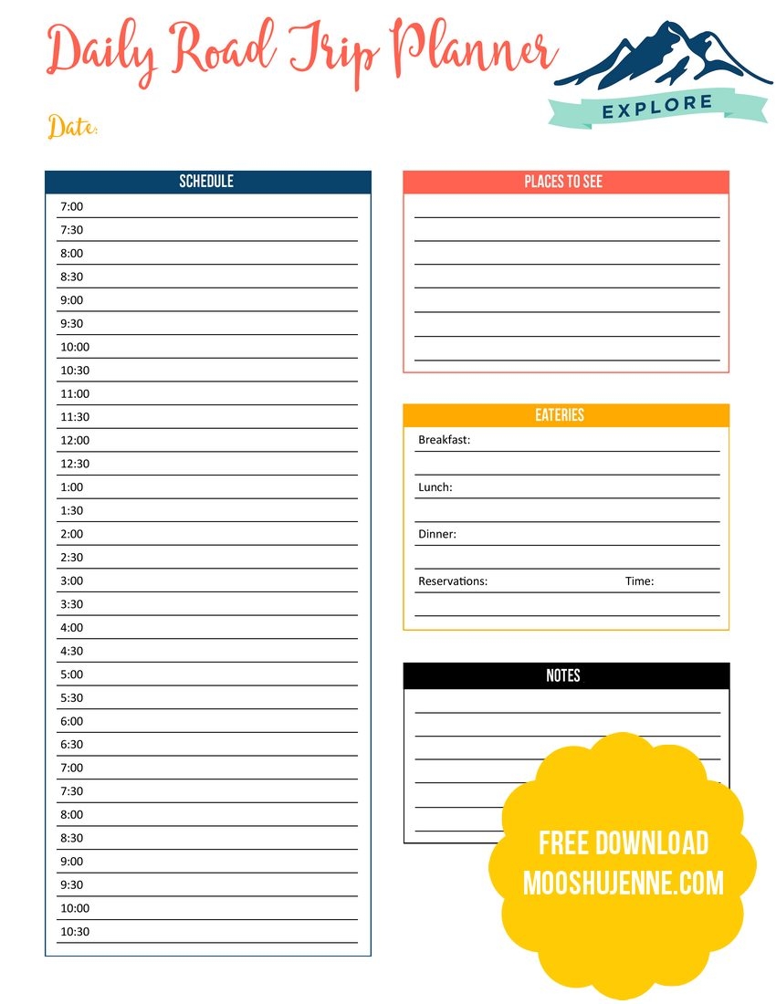Wanderlust Road Trip Planner Printable Mooshu Jenne Wanderlust Road Trip Planner Printable Mooshu Jenne