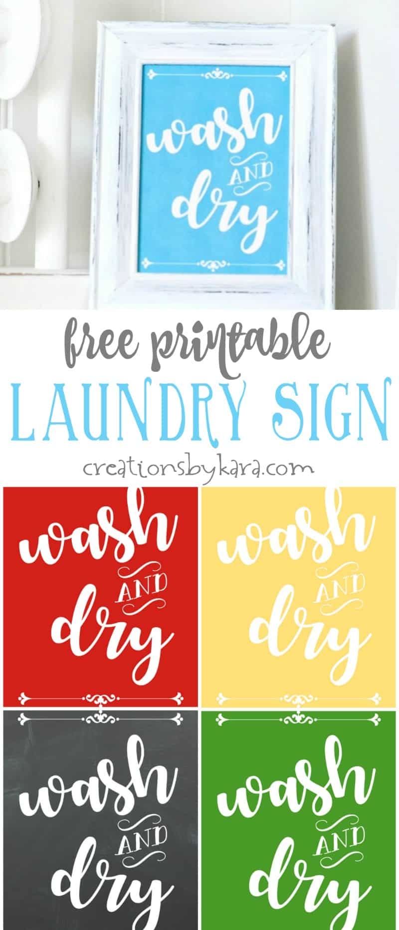 laundry room sign printable