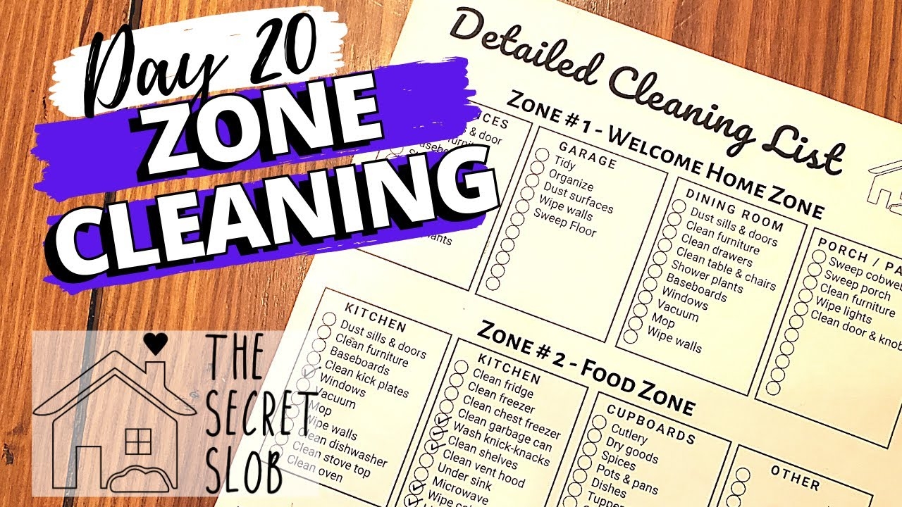 ZONE CLEANING Day 20 The Secret Slob YouTube ZONE CLEANING Day 20 The Secret Slob YouTube