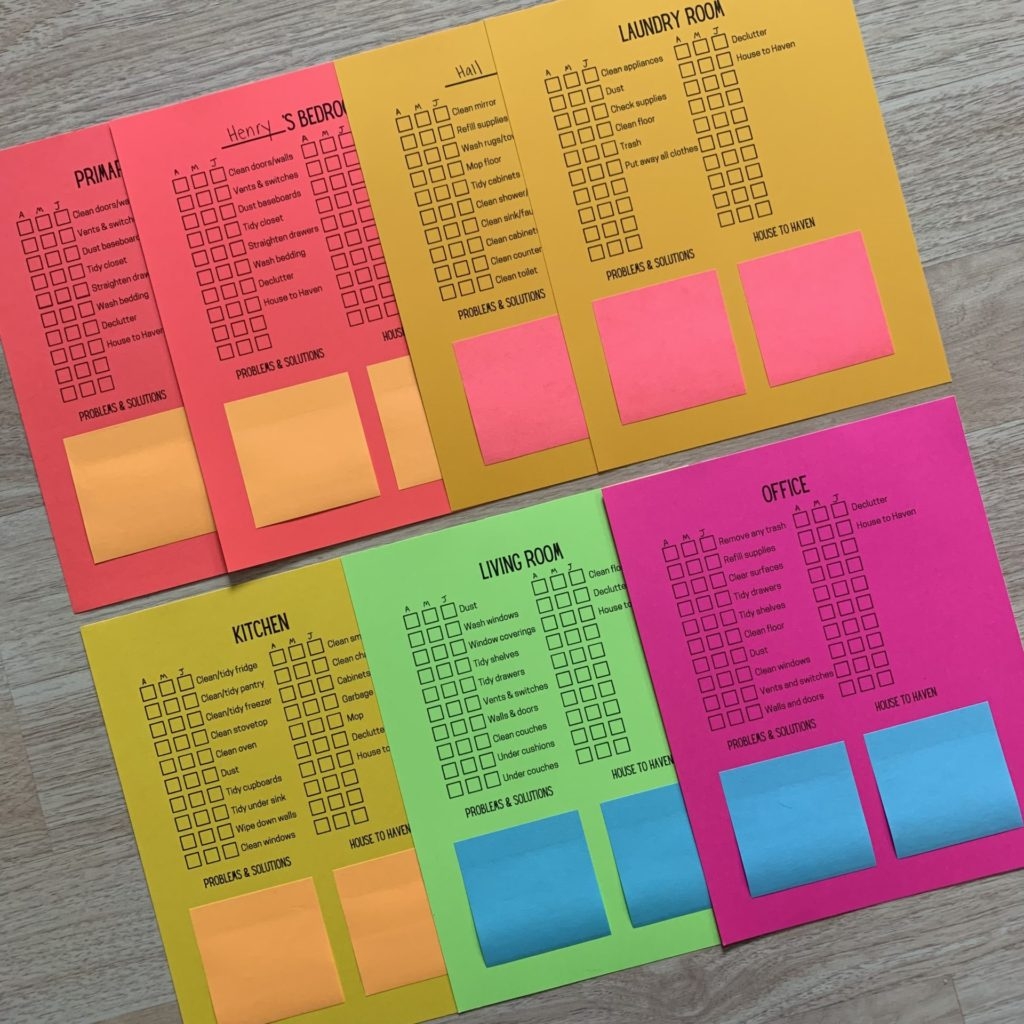 Zone Cleaning Printable Checklists Let s Live And Learn Zone Cleaning Printable Checklists Let s Live And Learn